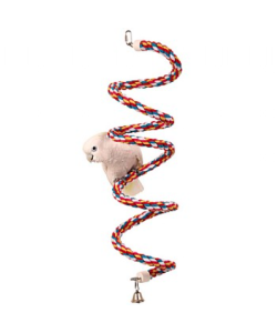 Parrot Boing - Cotton Spiral Bouncing Perch - Large